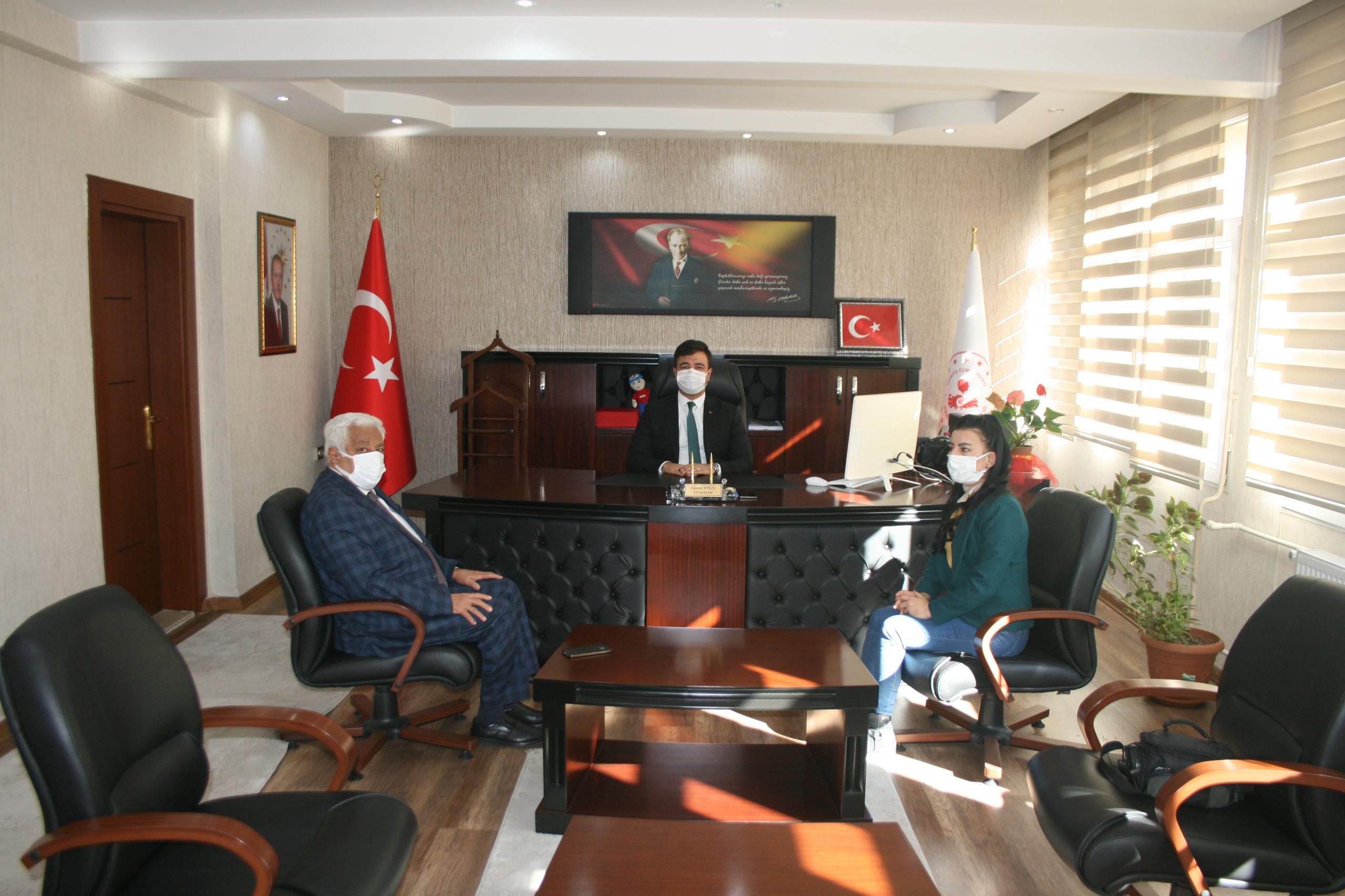 KAYMAKAM HÜSEYİN AYDIN’A ZİYARET