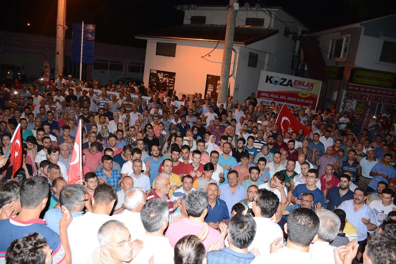 POZANTI’DA DA ELLER SEMAYA KALDIRILDI  DUALAR ŞEHİTLERİMİZE GÖNDERİLDİ.