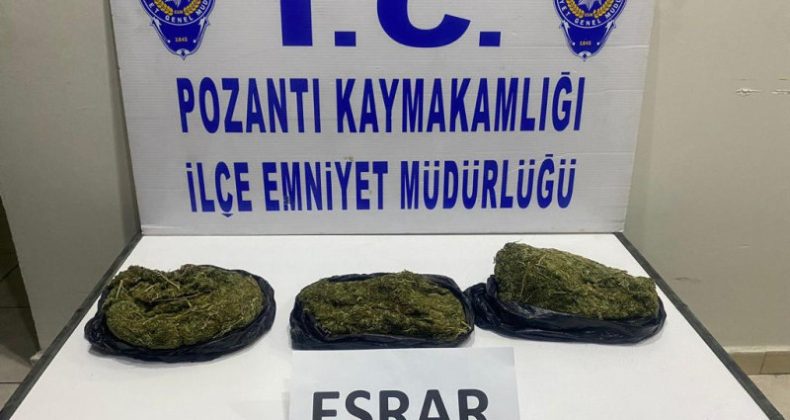 POZANTI POLİSİ VE JANDARMASINDAN UYUŞTURUCUYA GEÇİT YOK