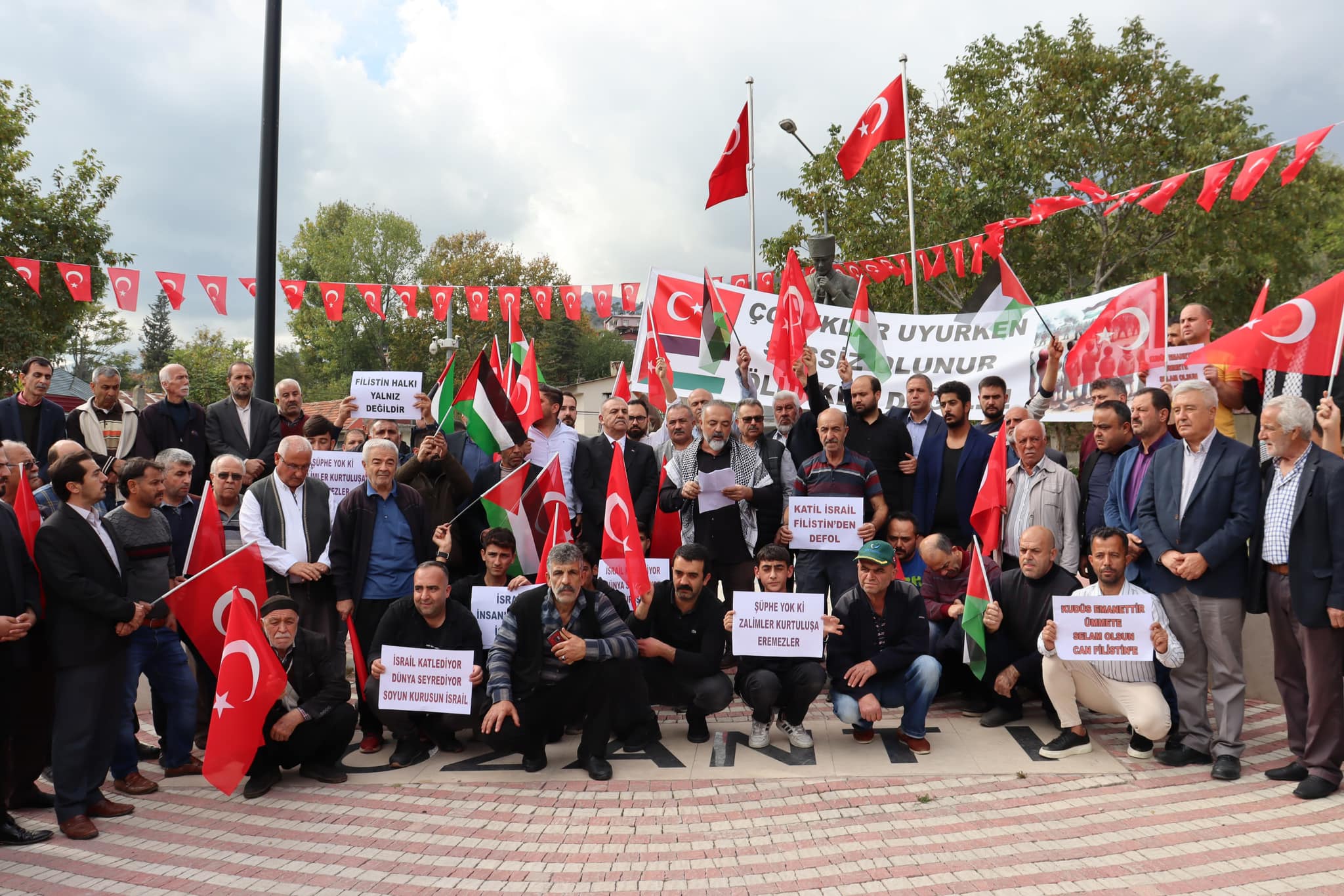“POZANTI’LIDAN İSRAİL’E TEPKİ YÜRÜYÜŞÜ”