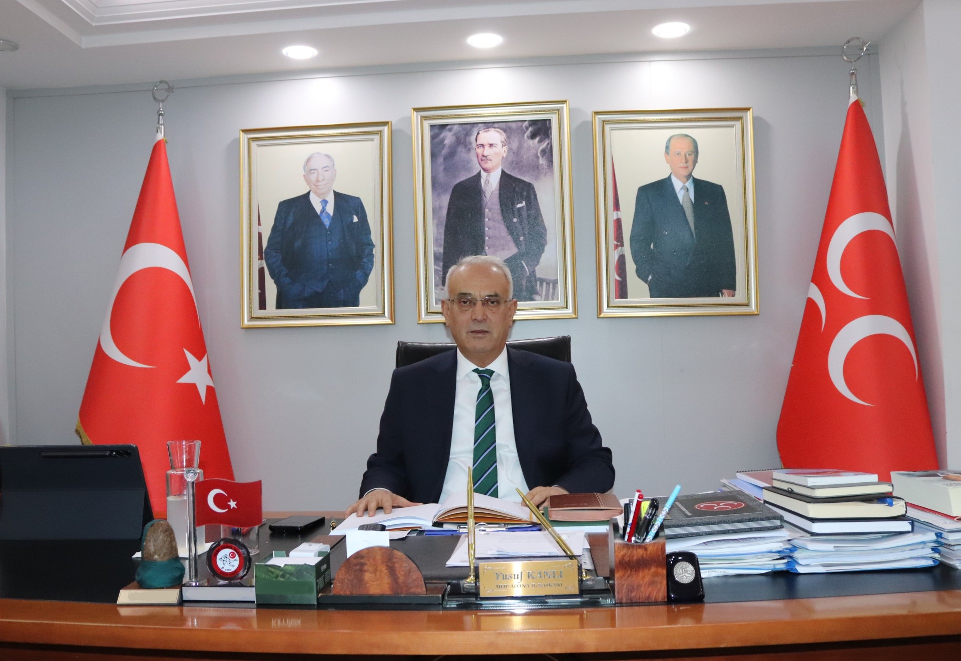 MHP ADANA  İL BAŞKANI  YUSUF KANLI: “AZICIK ONURLARI VARSA İSTİFA EDERLER”