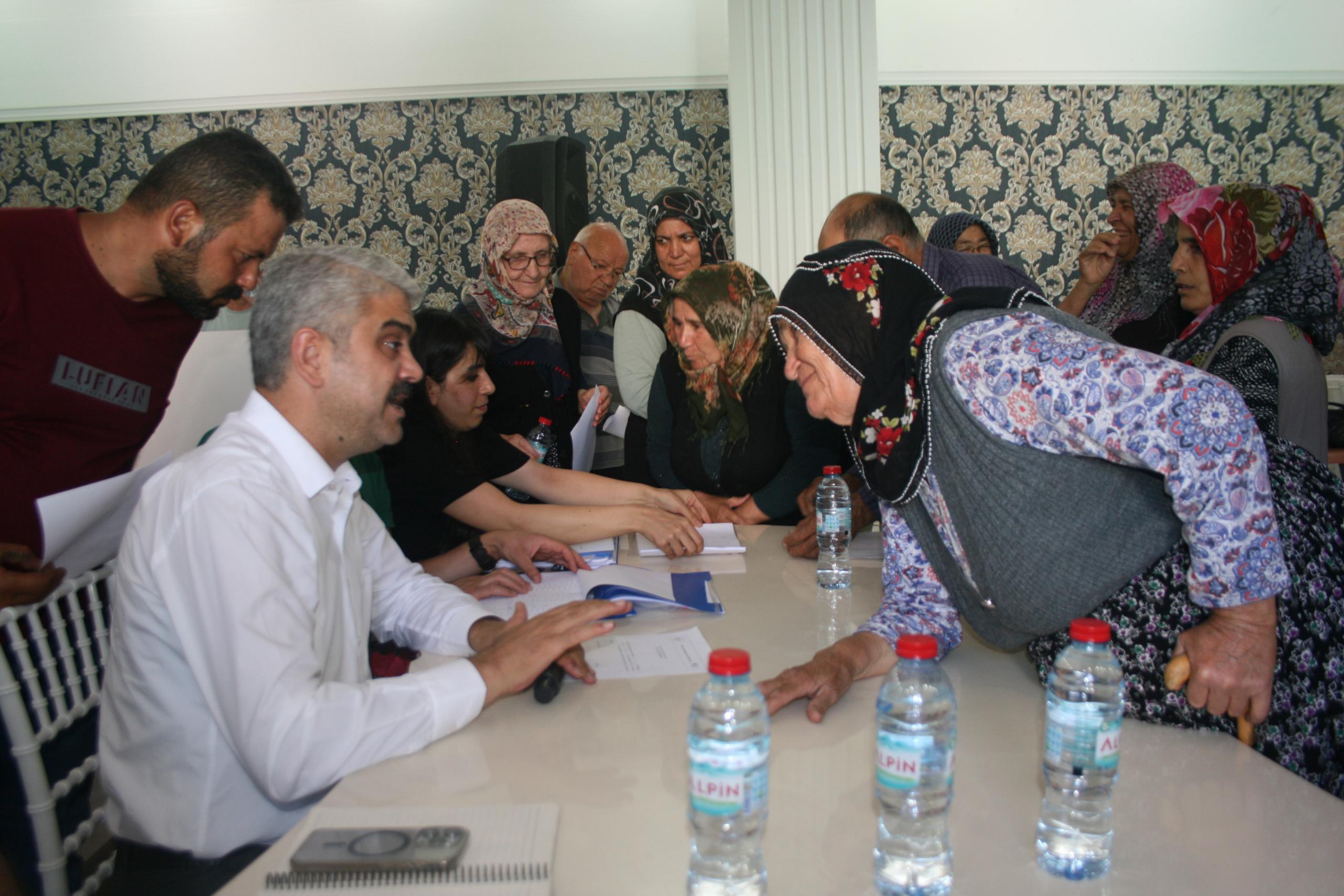 BAŞKAN ALİ AVAN TAPUSUZ VATANDAŞLARIN UMUDU OLUYOR.