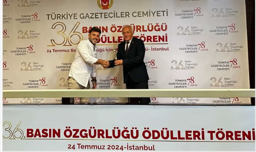 TGC ADANA TEMSİLCİSİ İSMAİL BAŞKAN’A BASIN ÖZGÜRLÜĞÜ ÖDÜLÜ