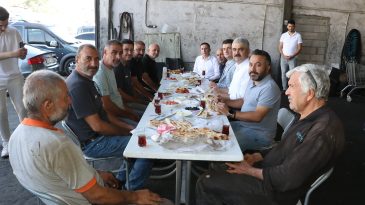 SANAYİ ESNAFIN’DAN GÜDEK VE AVAN’A KAHVALTI