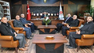 Muhtarlardan yargı mensuplarına destek ziyareti