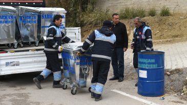 Sarıçam Belediyesinden yeni Konteyner dağıtımı