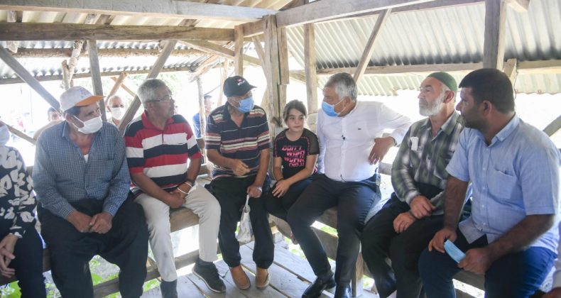 Büyükşehir bütün gövdesiyle yangın yerinde