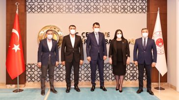 BAŞKAN KOCAİSPİR BAKAN KURUM’U ZİYARET ETTİ
