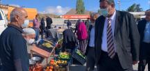 CHP Milletvekili Gürer, Çamardı pazarını ve esnafı ziyaret etti.