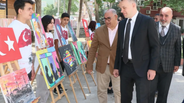 Şehit Zafer Sabancı Öğrencilerinden Resim Sergisi