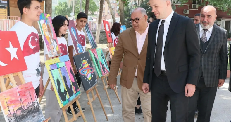 Şehit Zafer Sabancı Öğrencilerinden Resim Sergisi