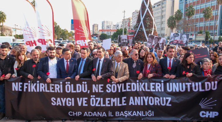 CHP ADANA İL ÖRGÜTÜ UĞUR MUMCU’YU ANDI