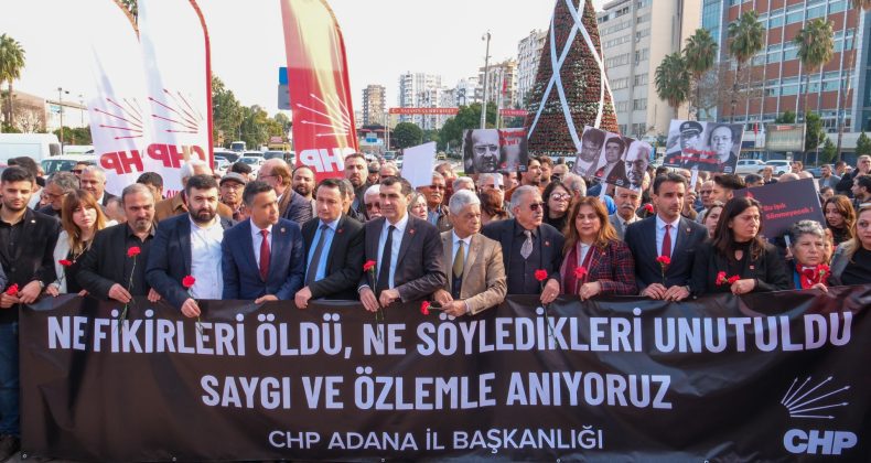 CHP ADANA İL ÖRGÜTÜ UĞUR MUMCU’YU ANDI