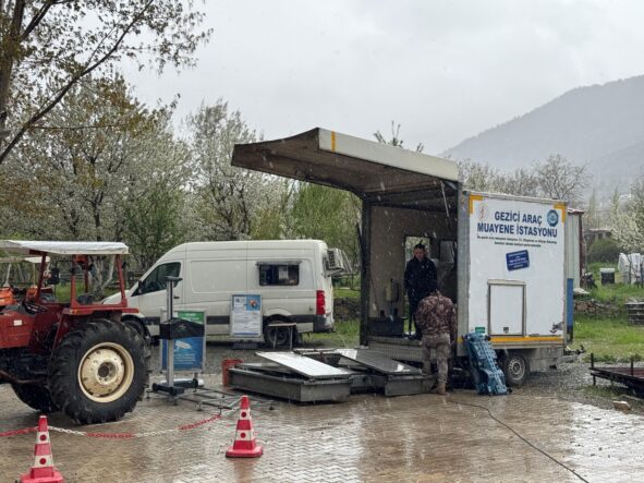 KAMIŞLI’DA ARAÇ MUAYENE İSTASYONU DEVREYE GİRDİ 